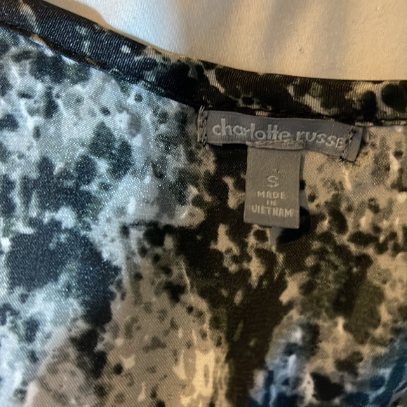 Charlotte Russe Grey Peplum top - Picture 6 of 8